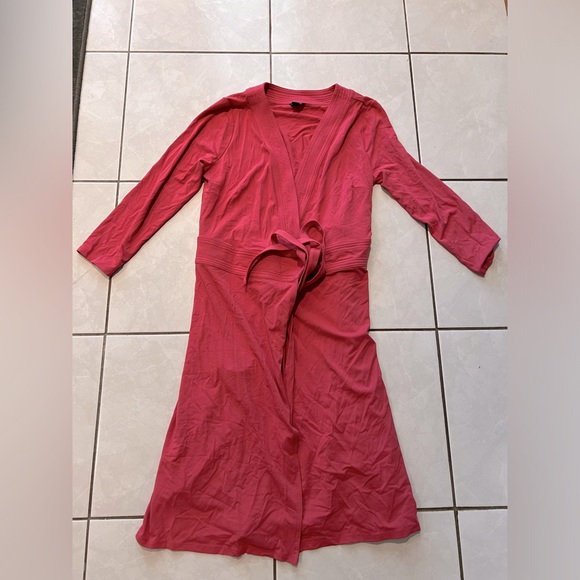 Pink wrap dress Ann Taylor vintage - Picture 1 of 2